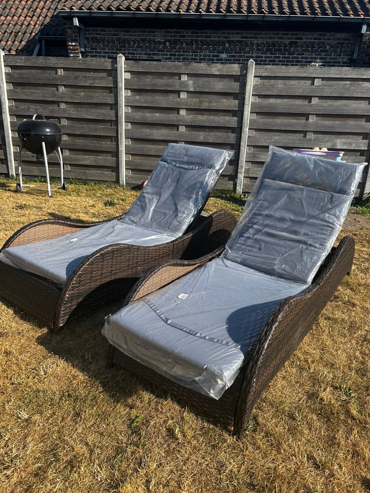 2x Nieuwe Ligzetels met kussens, Enlèvement