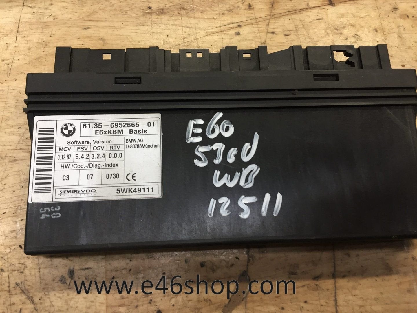 Comfort module BMW E60 E61 2005  oe 6952665, -, Utilisé, -, Enlèvement ou Envoi