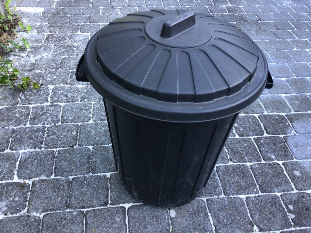 straatvuilbak 70 L zwart. 5 stuks, Jardin & Terrasse, Enlèvement, Utilisé