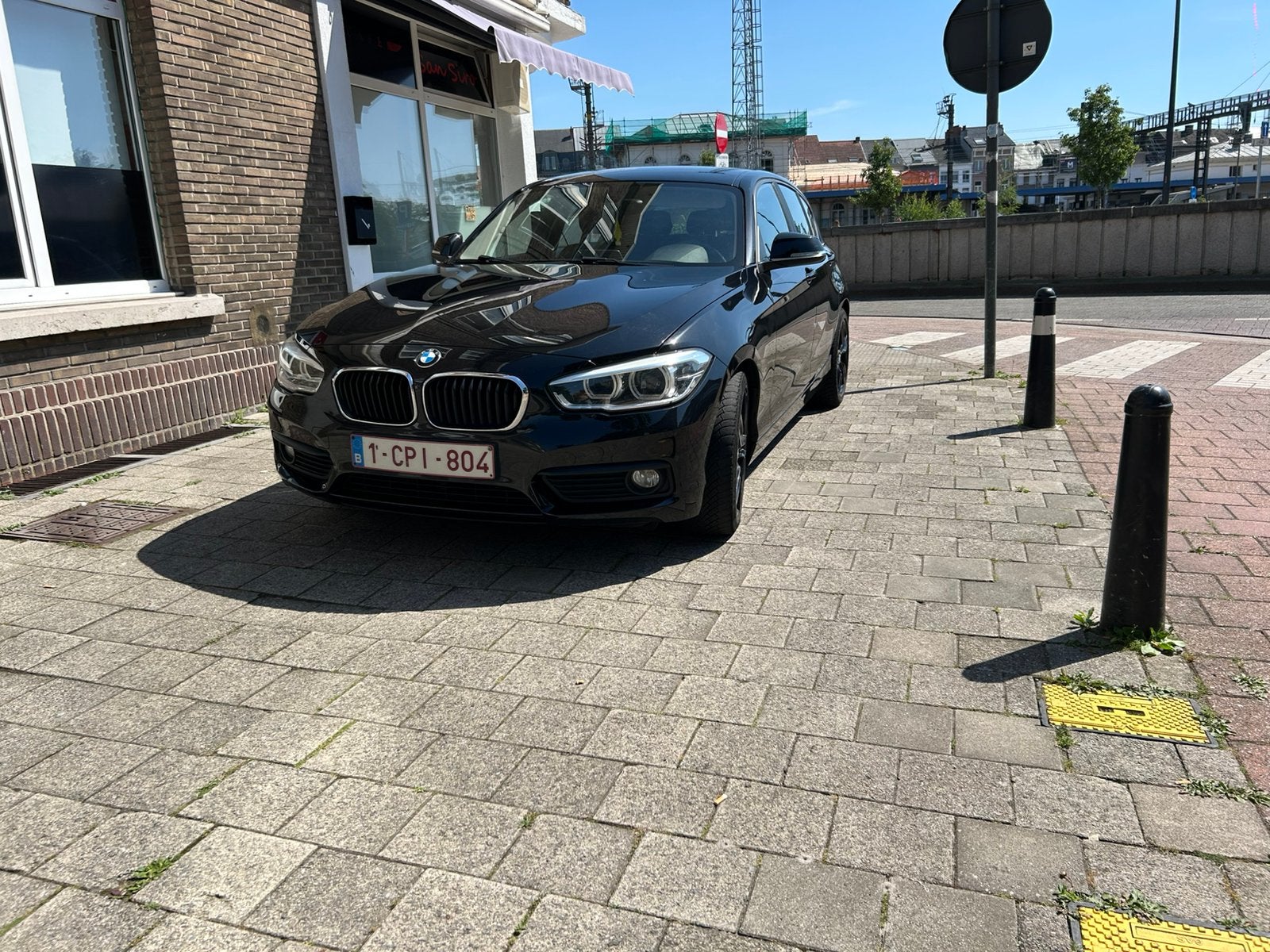 Bmw 116d 2016, Auto's, 1 Reeks, 1600 cc, Zwart, 5 deurs