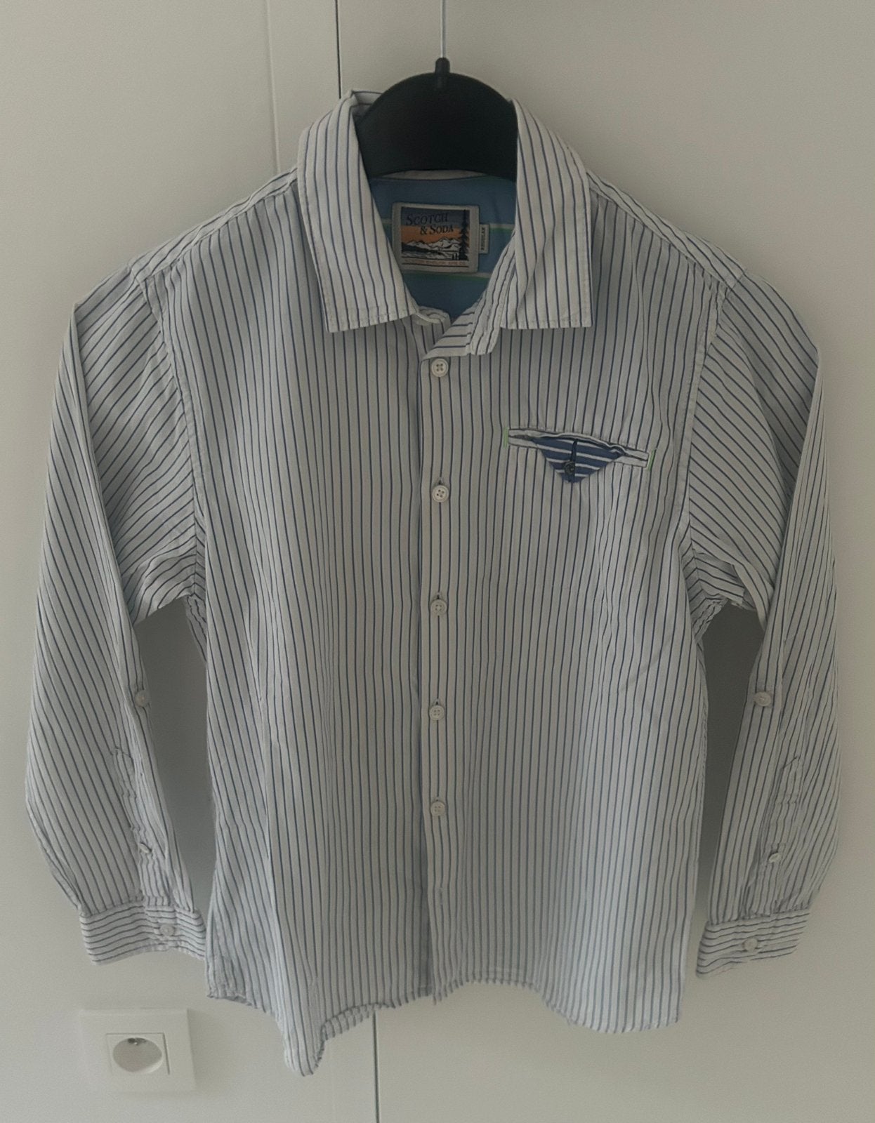 Scotch & Soda hemd jongen - mt 10 jaar, Kinderen en Baby's, Ophalen of Verzenden, Zo goed als nieuw, Jongen, Overhemd of Blouse