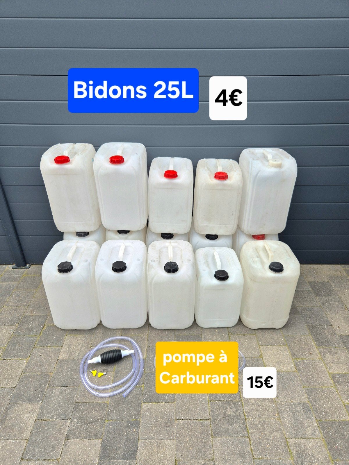 Schone blikjes van 25 liter, Tuin en Terras, Regentonnen, Ophalen, Zo goed als nieuw