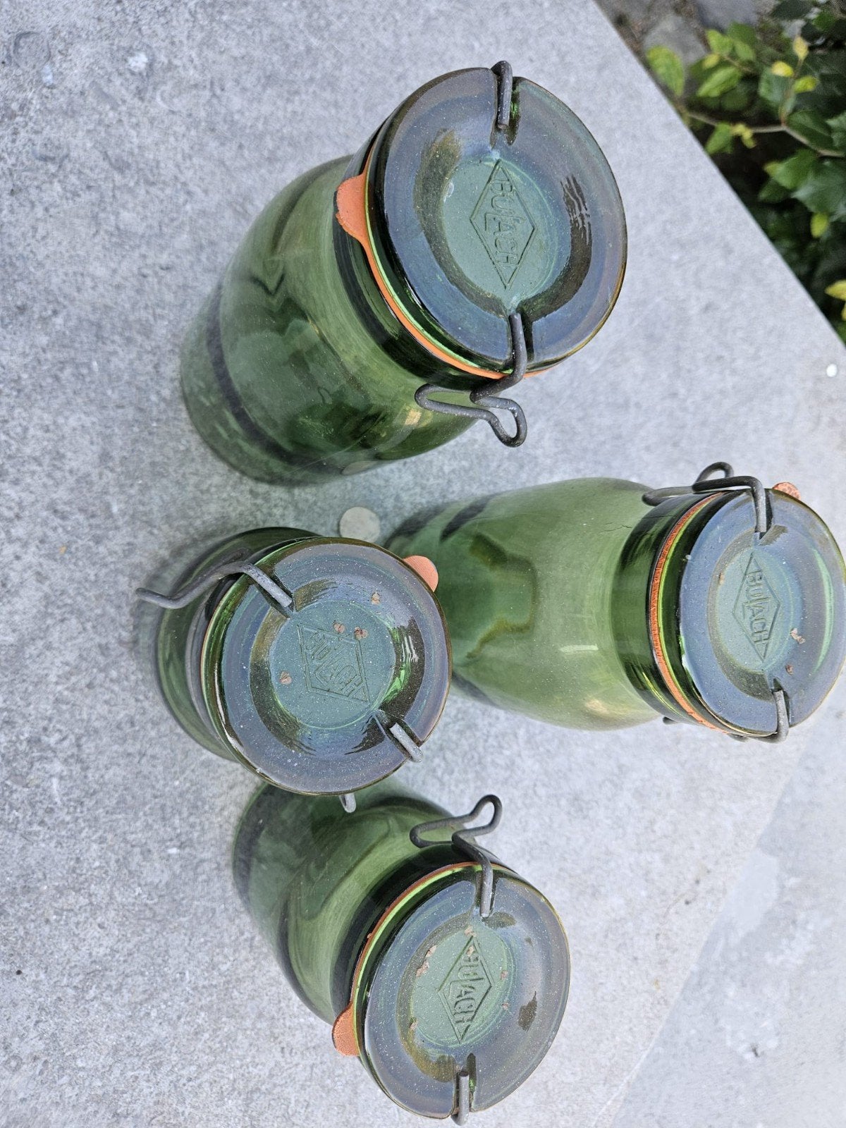 4 vintage belach glazen bokalen, Ophalen