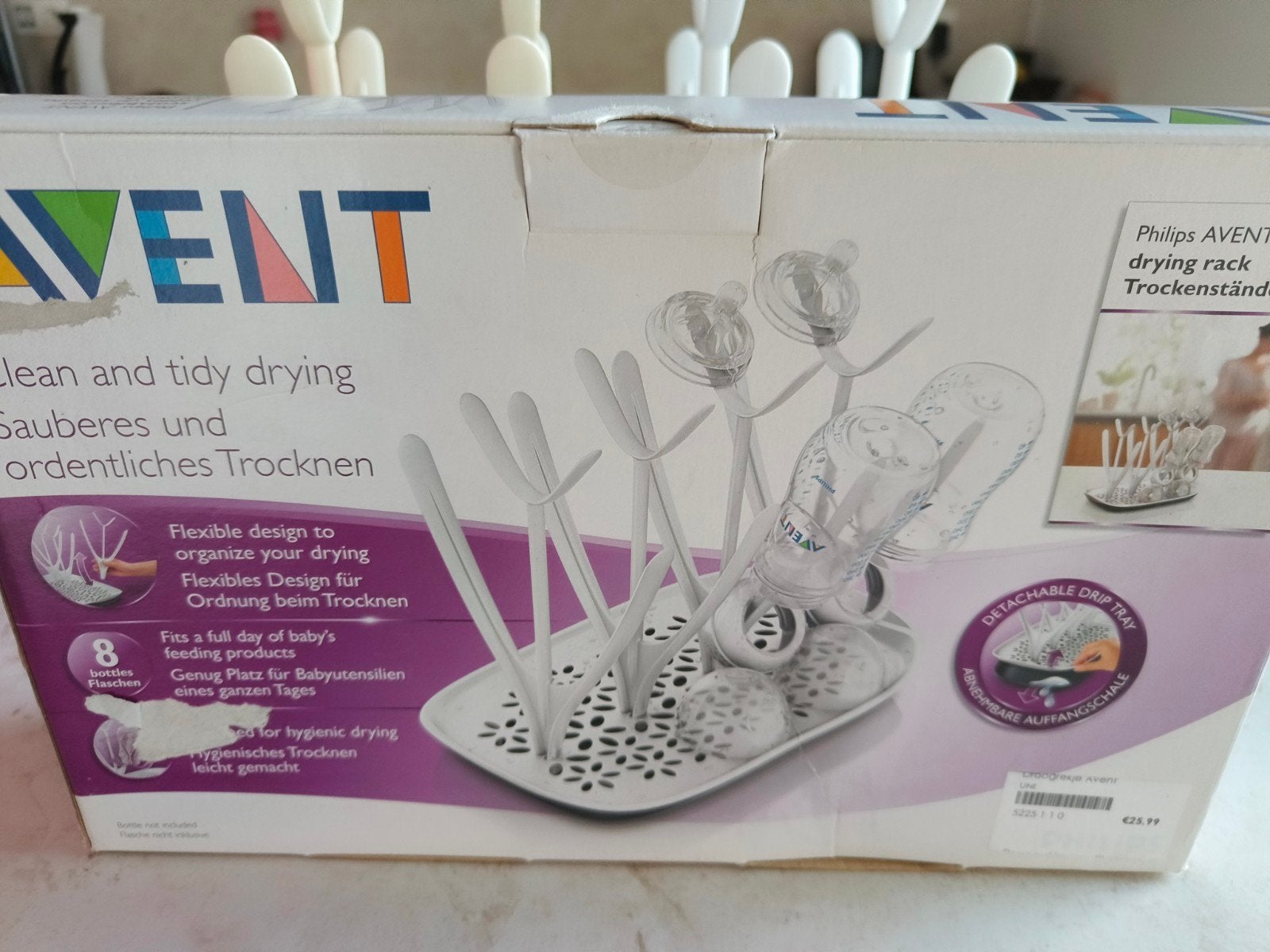 Philips Avent flessen droogrek voor 8 flessen, Enlèvement, Philips Avent