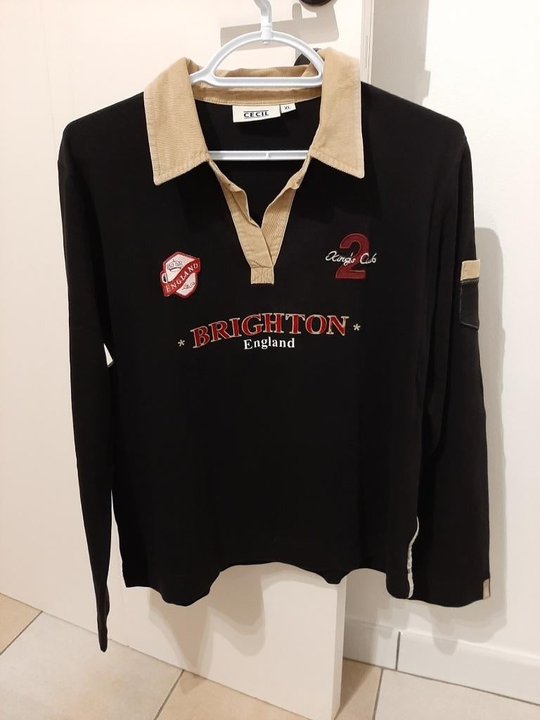 poloshirt merk Cecil,maat XL, Kleding | Dames, T-shirts, Zwart, Maat 46/48 (XL) of groter, Zo goed als nieuw, Lange mouw
