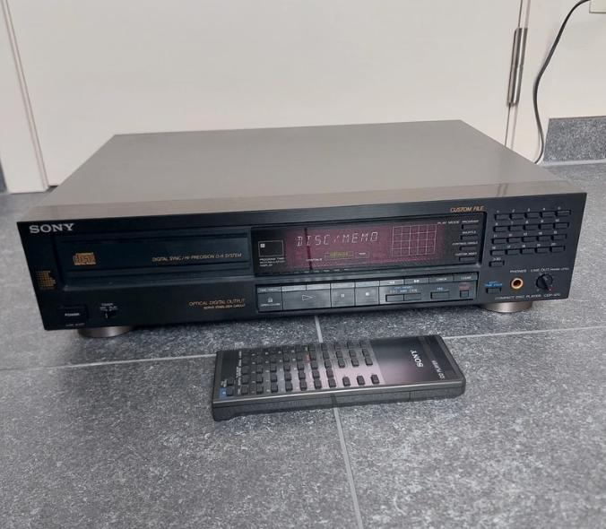 Sony CDP-970 – Vintage CD speler, Ophalen of Verzenden, Gebruikt, Sony