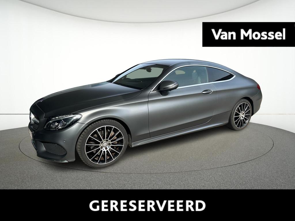 Mercedes-Benz C 250 Amg Line Coupé + FULL MB SERVICE + LEDE, Auto's, Mercedes-Benz, Automaat, 4 zetels, 4 cilinders, Leder en Stof