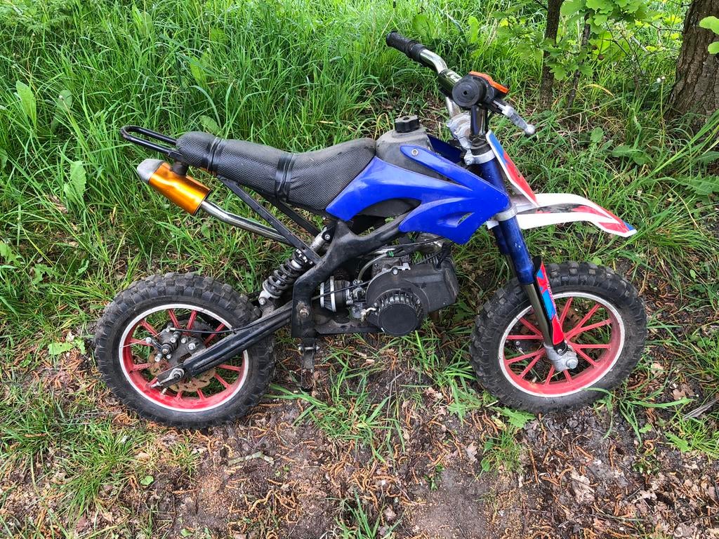 Minibike dirtbike 50cc, Fietsen en Brommers, Ophalen, Gebruikt, 50 cc, Schijfrem