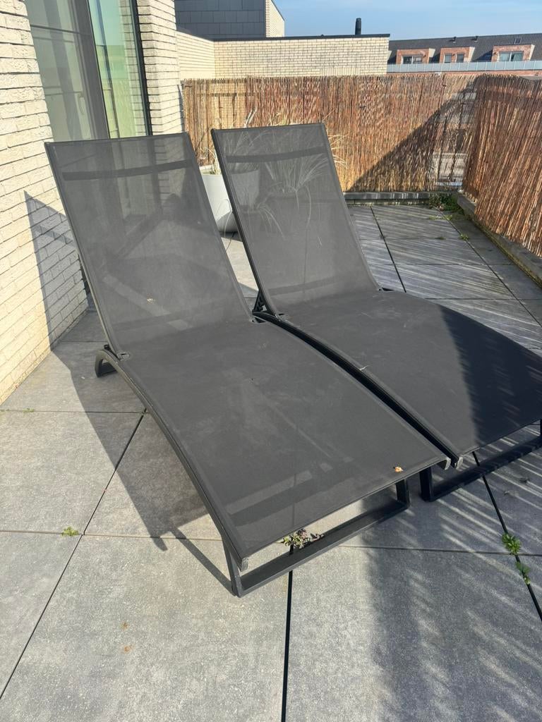 Twee aluminium tuinligbedden van het merk Vinci, Tuin en Terras, Ophalen, Zo goed als nieuw, Aluminium
