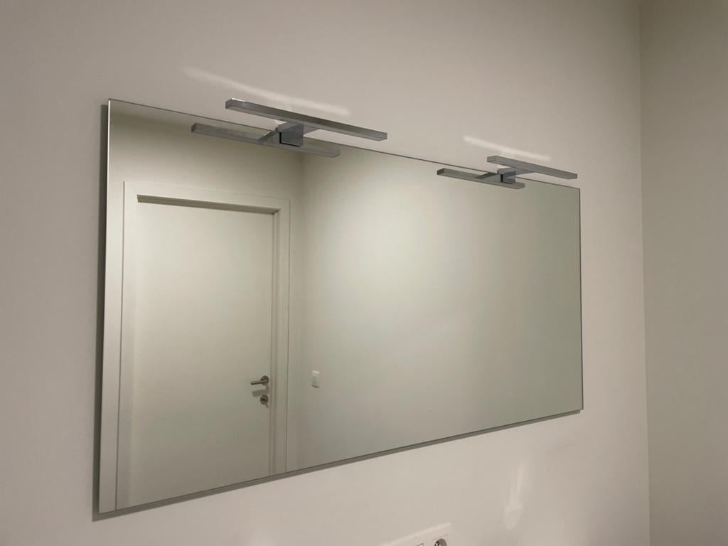 Badkamerspiegel met LED lampen, Ophalen, Zo goed als nieuw, 100 tot 125 cm, Minder dan 100 cm