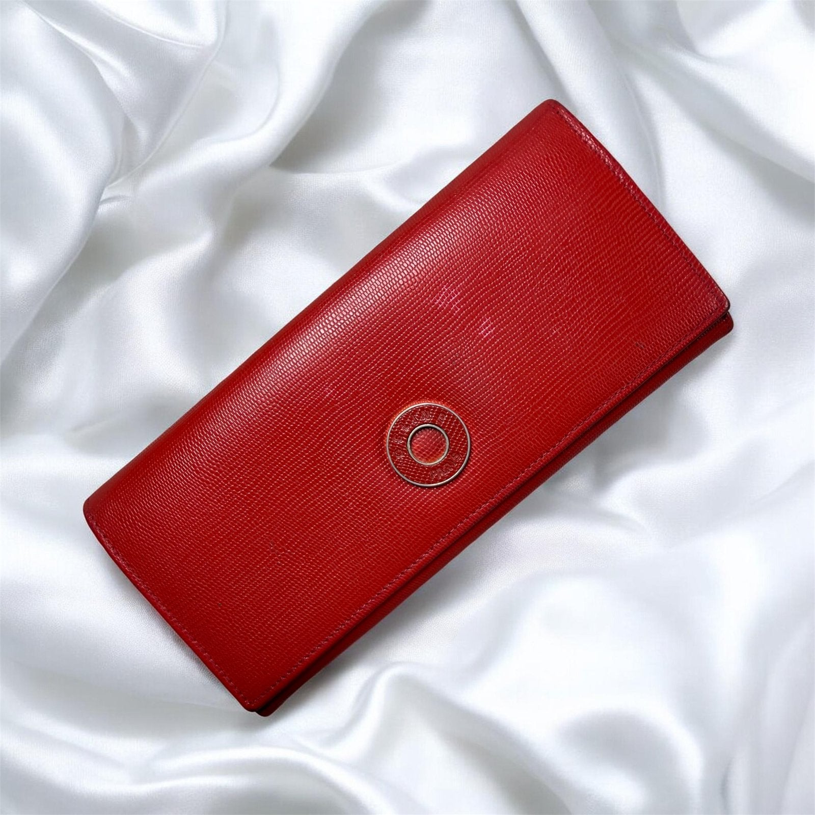 Authentieke vintage celine lange portemonnee, Ophalen of Verzenden, Zo goed als nieuw, Rood, Leder