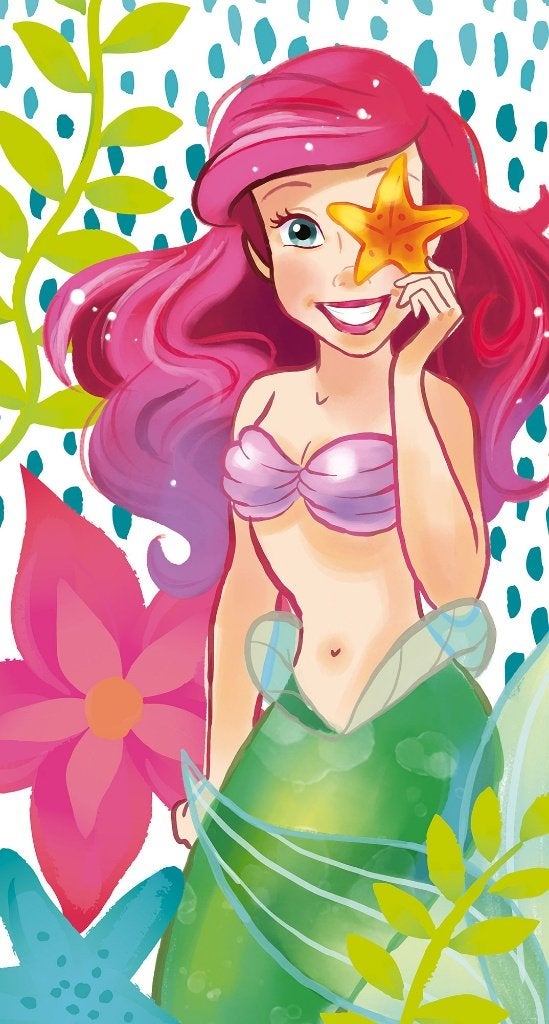 Disney Princess Ariel Vlies Behang - 150x280 - Gratis Verzen, Verzenden, Nieuw, Wanddecoratie, Meerkleurig