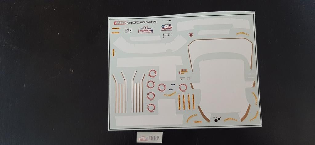 Decals  Bastos voor Ford Escort 1996 1/24, Ophalen of Verzenden