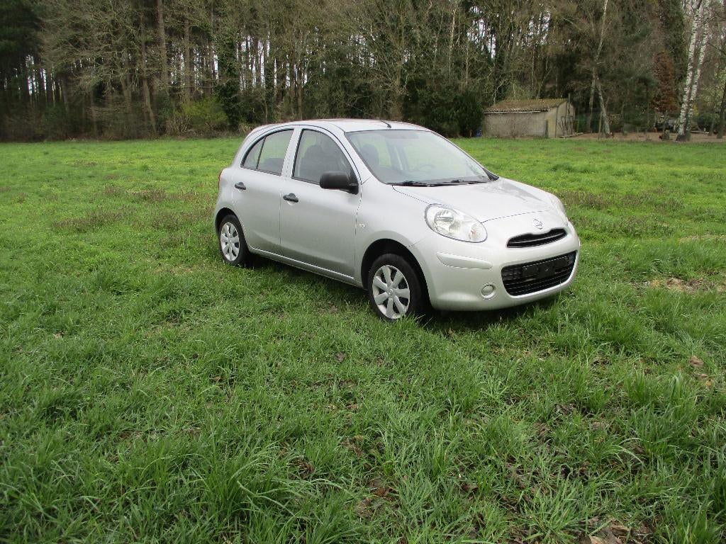 NISSAN MICRA 1.2 BENZ 5DEUR AIRCO 48.300KM + CAR PASS !!., Voorwielaandrijving, Euro 5, Stof, 139 g/km
