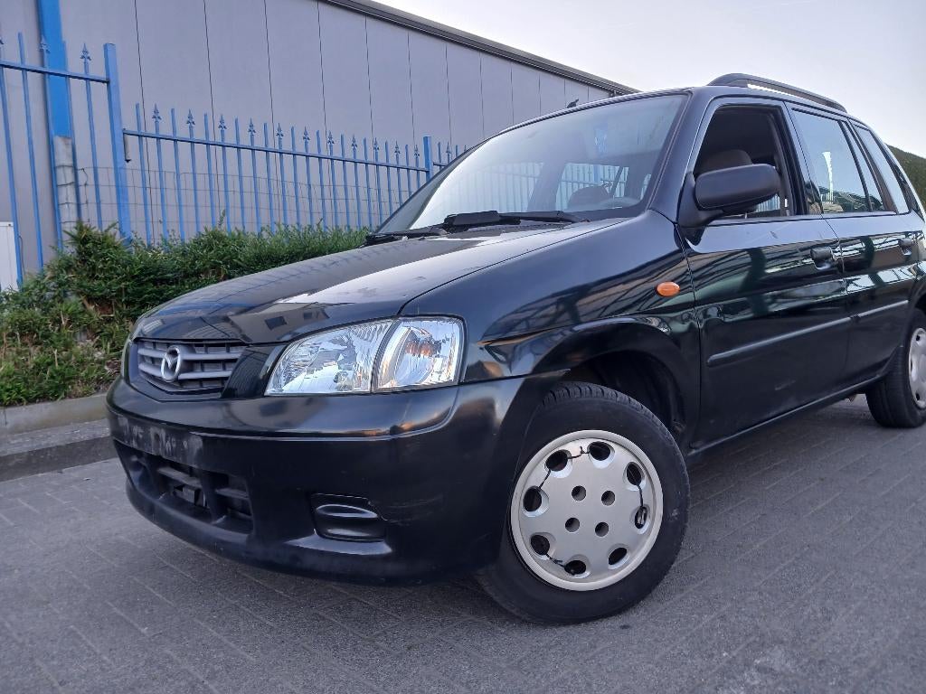 MAZDA DEMIO/1300cc BENZINE/GEKEURD/CAR PASS/1350E, Auto's, Mazda, Demio, Zwart, Bedrijf, Lichtsensor
