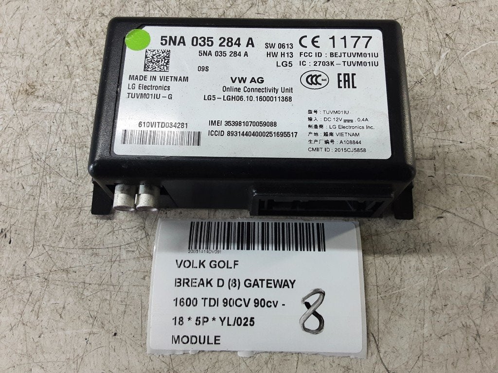 COMPUTER Volkswagen Golf VII Variant (AUVV) (5NA035284A), Gebruikt, Volkswagen, Volkswagen AG, Kundenbetreuung@volkswagen.de