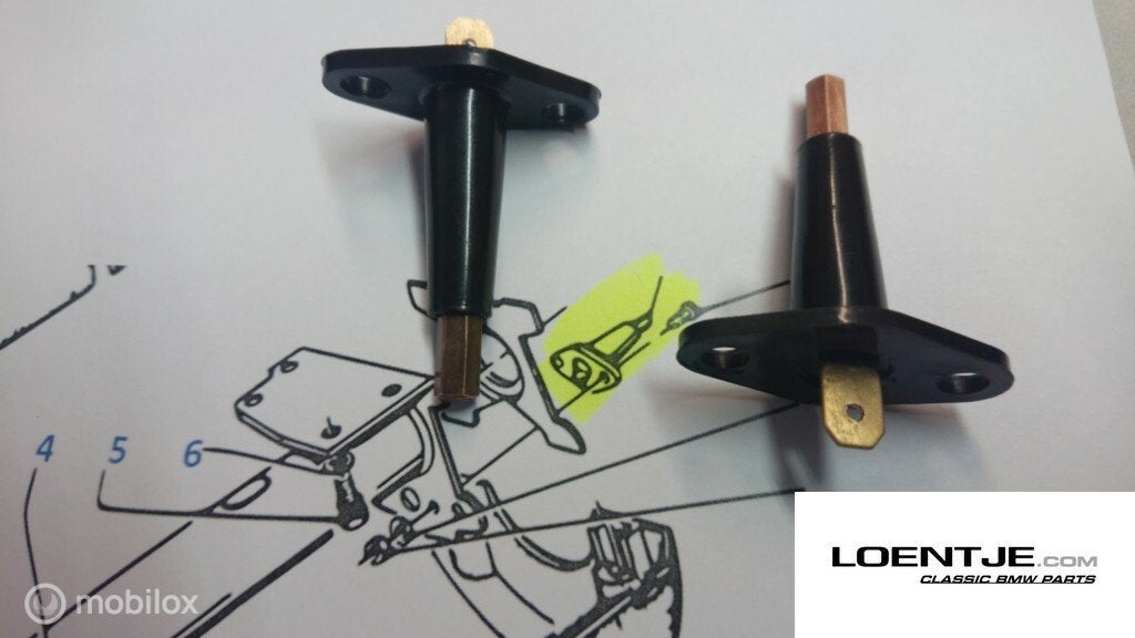 claxonstift, contactpin toeter bmw e30 e21 e3 e9 e12 e23 e24, Neuf, Enlèvement ou Envoi, BMW