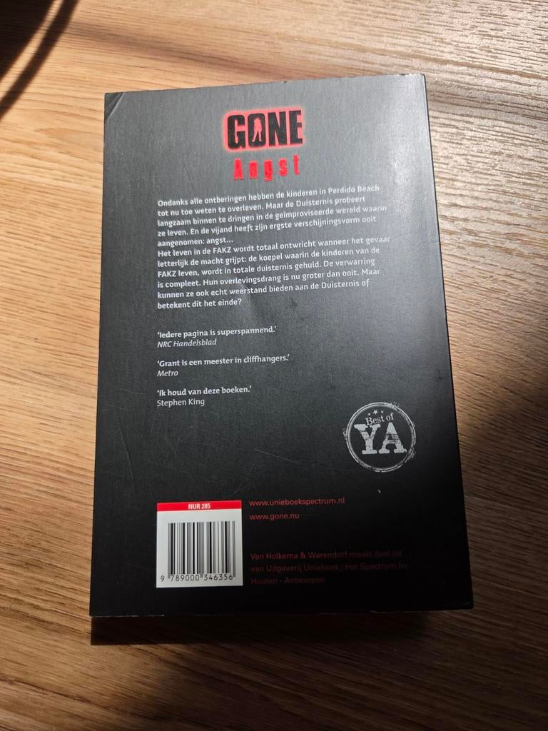 Michael Grant - Gone Angst, Ophalen of Verzenden, Michael Grant