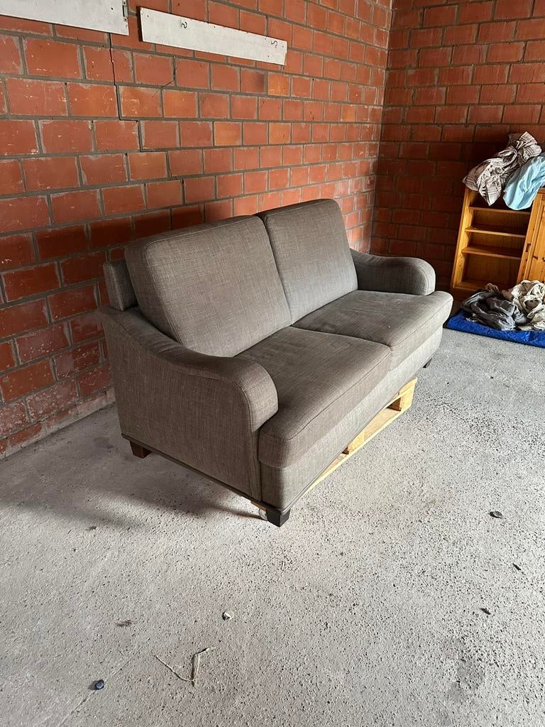gratis !!! Zetel in bruine stof, Huis en Inrichting, Ophalen, Zo goed als nieuw, Stof