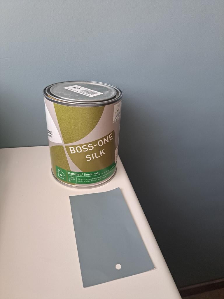 Boss verf, kleur Healing blue, Doe-het-zelf en Bouw, Ophalen, Verf