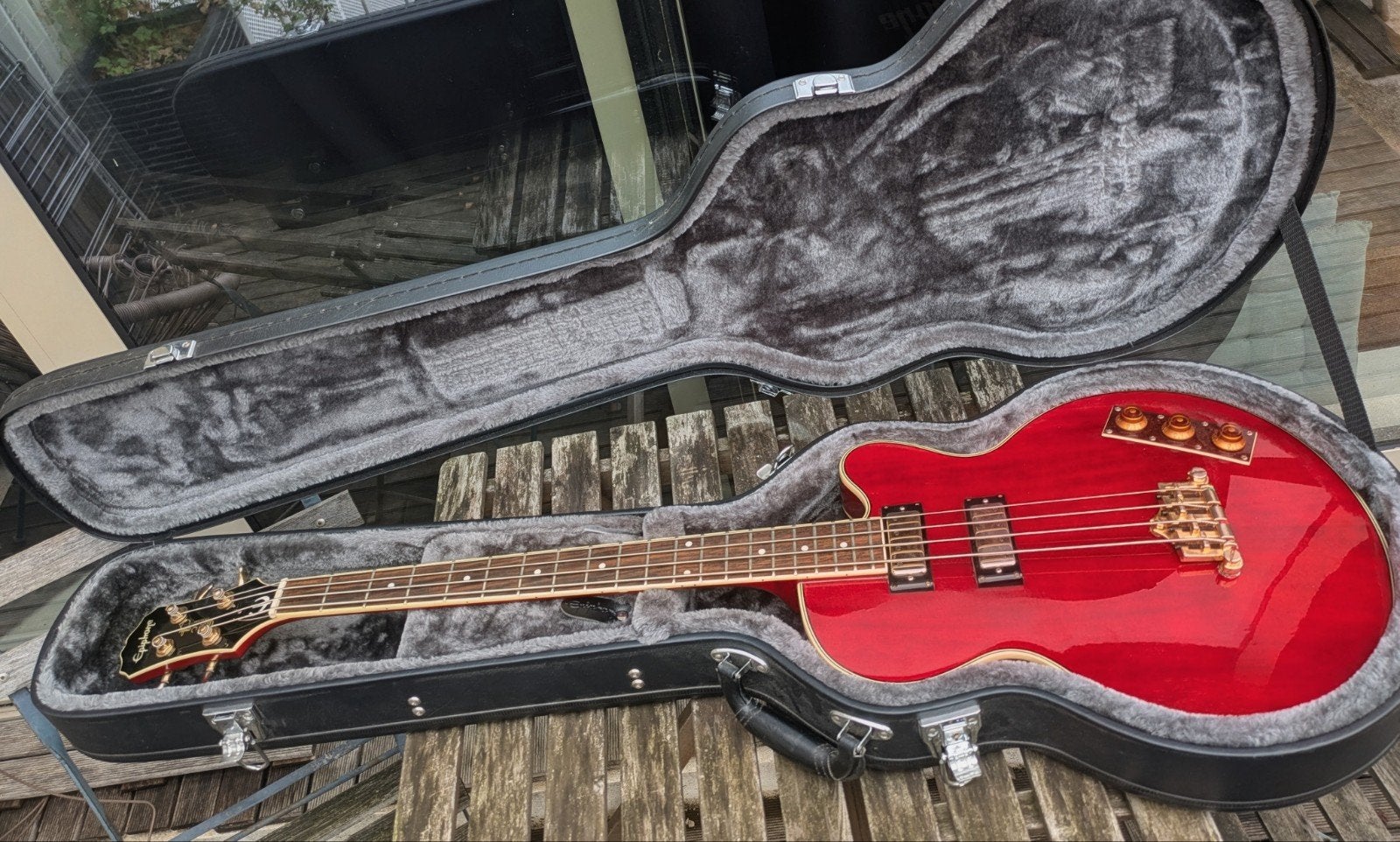 Epiphone Allen Woody Rumblekat, Muziek en Instrumenten, Ophalen of Verzenden, Gebruikt, Semi-akoestisch