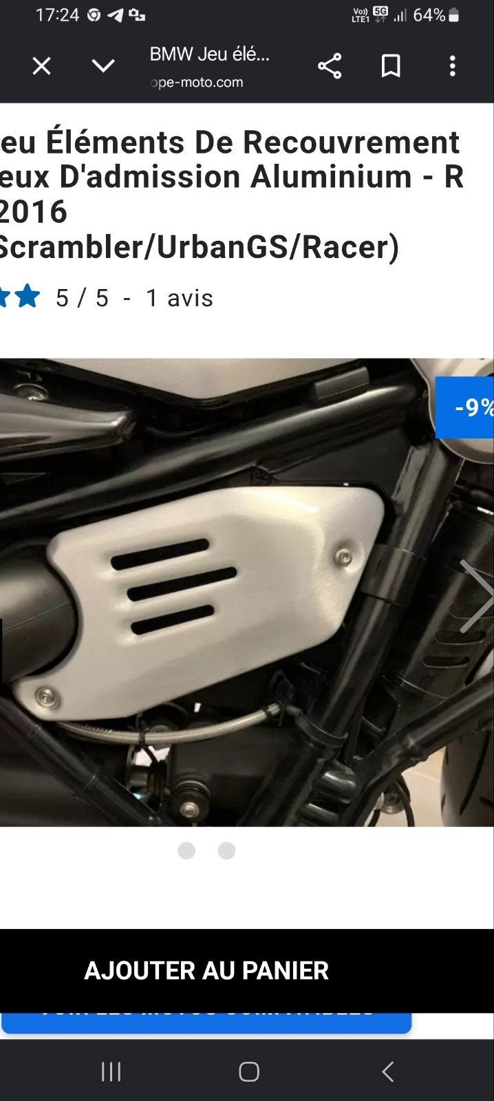 Cache boite à air BMW R Nine T, Motos, Enlèvement ou Envoi