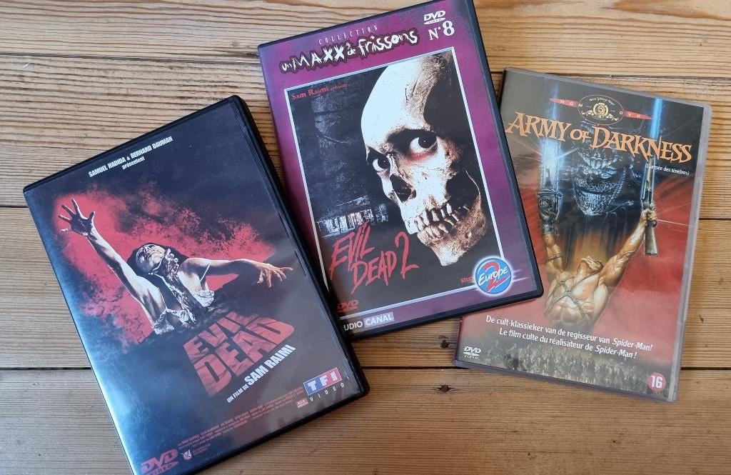 3 DVD : Evil dead, Cd's en Dvd's, Dvd's | Horror, Vanaf 16 jaar, Ophalen of Verzenden, Gebruikt, Monsters