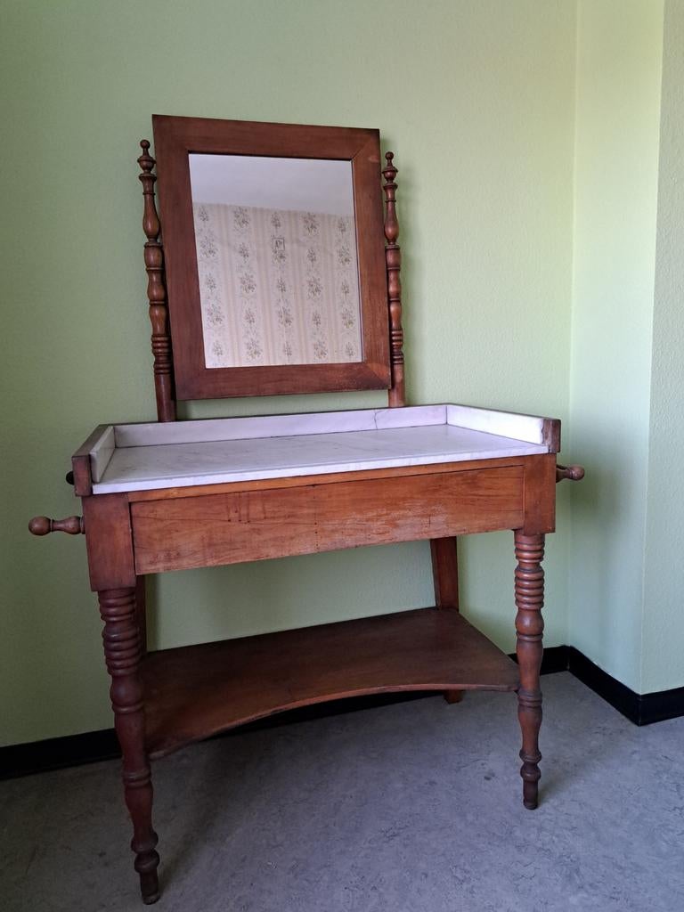 Antieke commode met spiegel, Huis en Inrichting, Ophalen