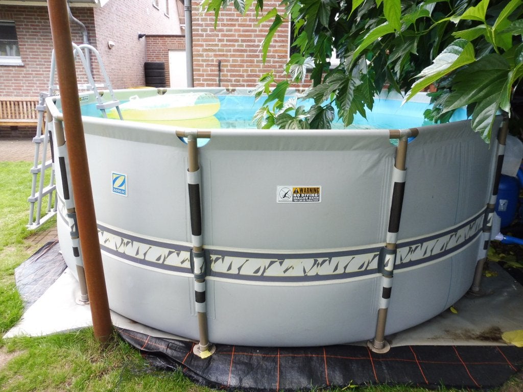 Zodiac zwembad Rond 3,75 x 1,25 meter met pomp / zandfilter, Tuin en Terras, Gebruikt, Rond, 300 cm of meer, Opzetzwembad