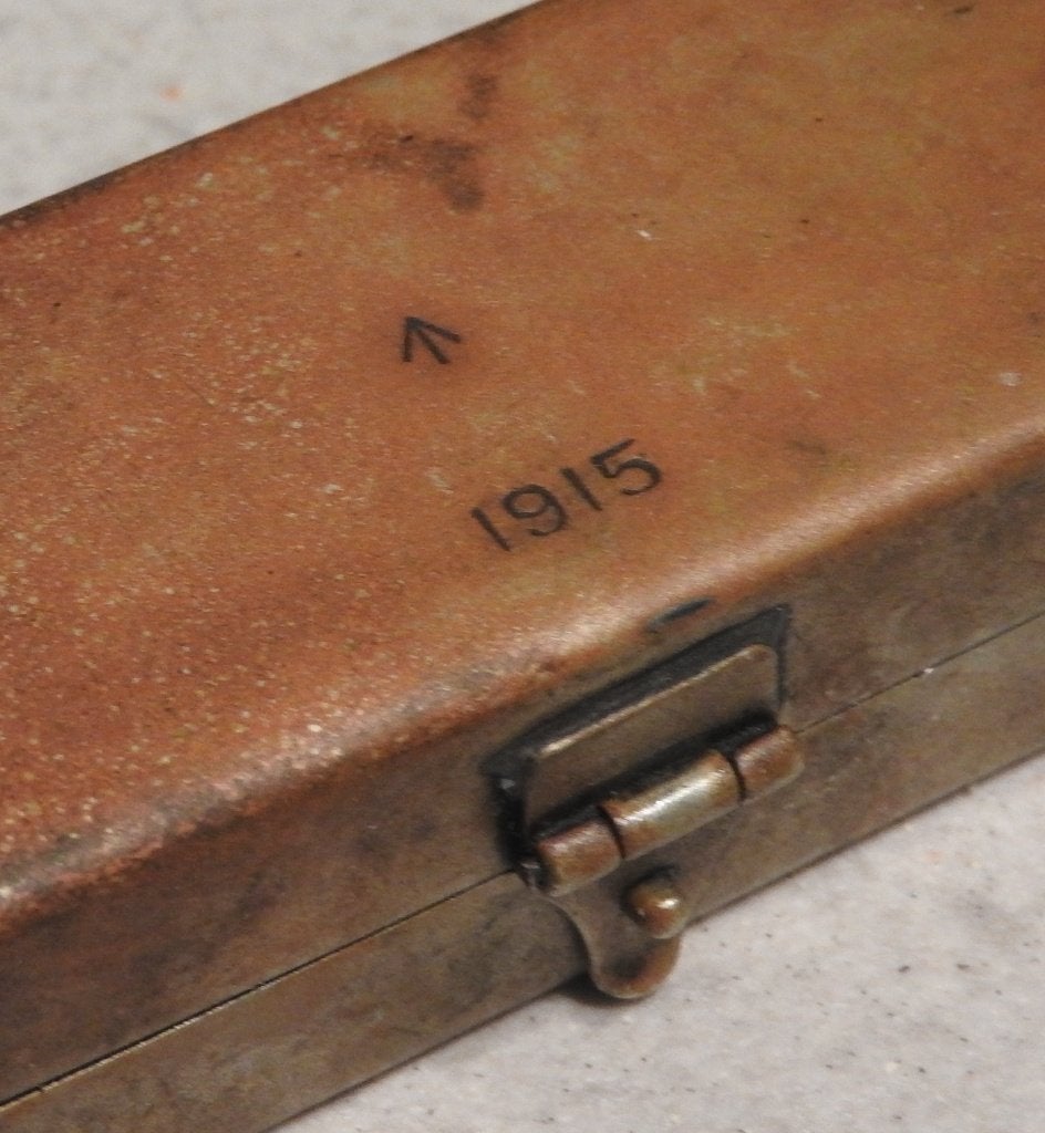 1915 Kit d'injection médic. armée anglaise marqué + contenu, Enlèvement ou Envoi, Armée de terre, Autres types