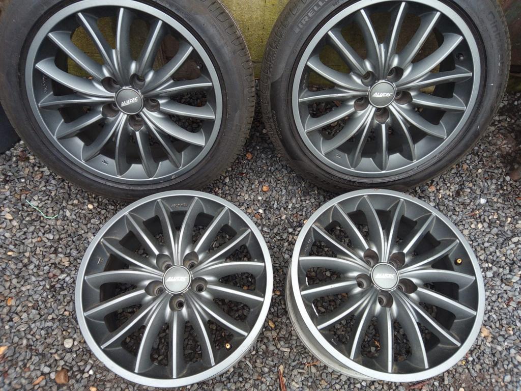 4 Alutec velgen 17 inch, Enlèvement, Utilisé, 17 pouces, Jante(s)