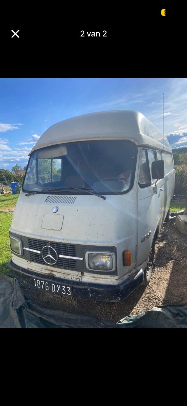 Mercedes Benz L 206 1965, Autos, Oldtimers & Ancêtres, Achat, 4 portes, Boîte manuelle, Autre carrosserie