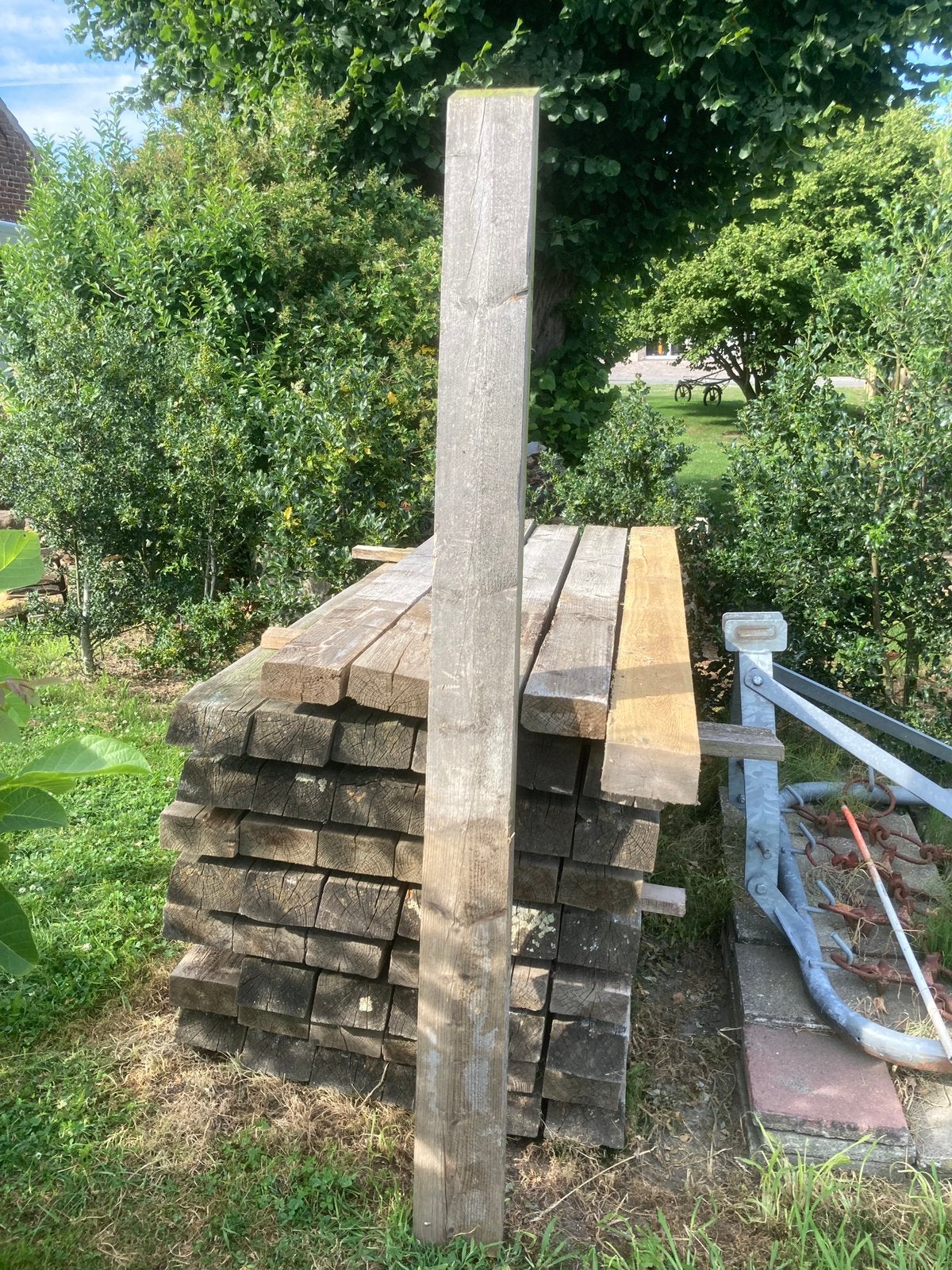 Palen, Tuin en Terras, Palen, Balken en Planken, Ophalen, Zo goed als nieuw, 180 tot 250 cm, Palen