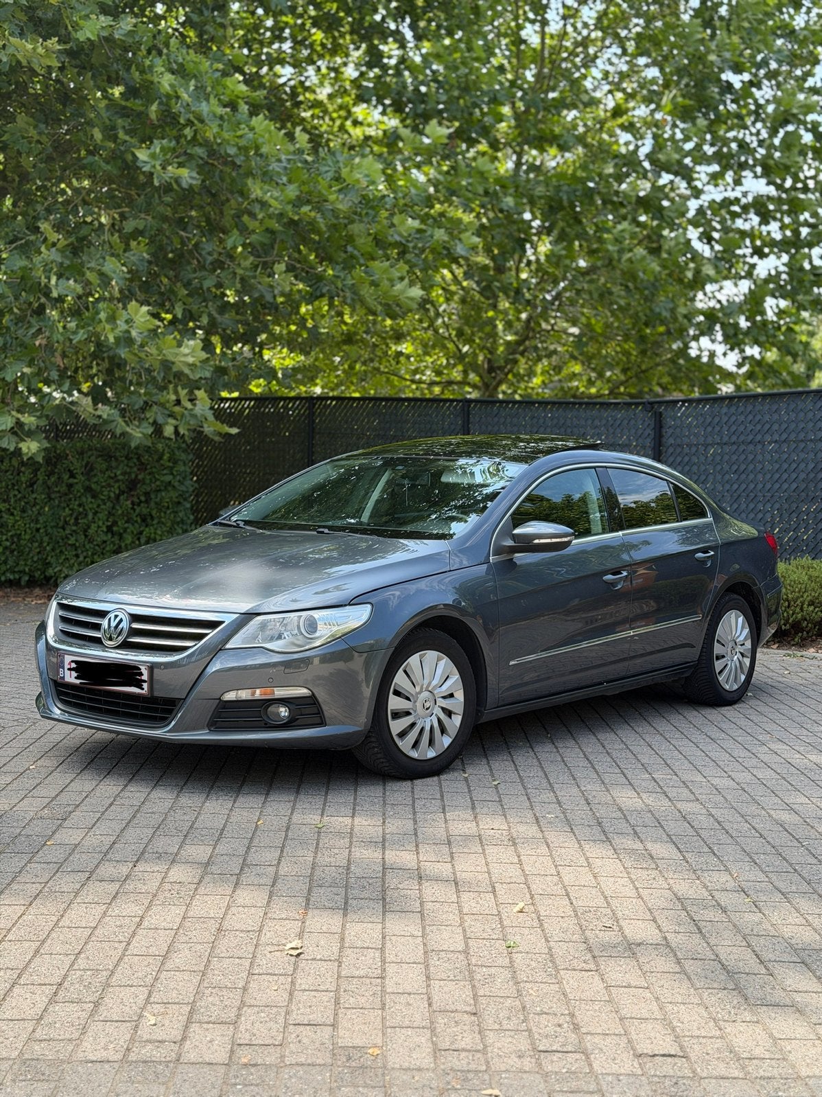 Volkswagen Passat CC 2.0TDI 2009 Pano Xenon Airco Cruisa, Auto's, Passat CC, Zwart, 4 cilinders, Particulier