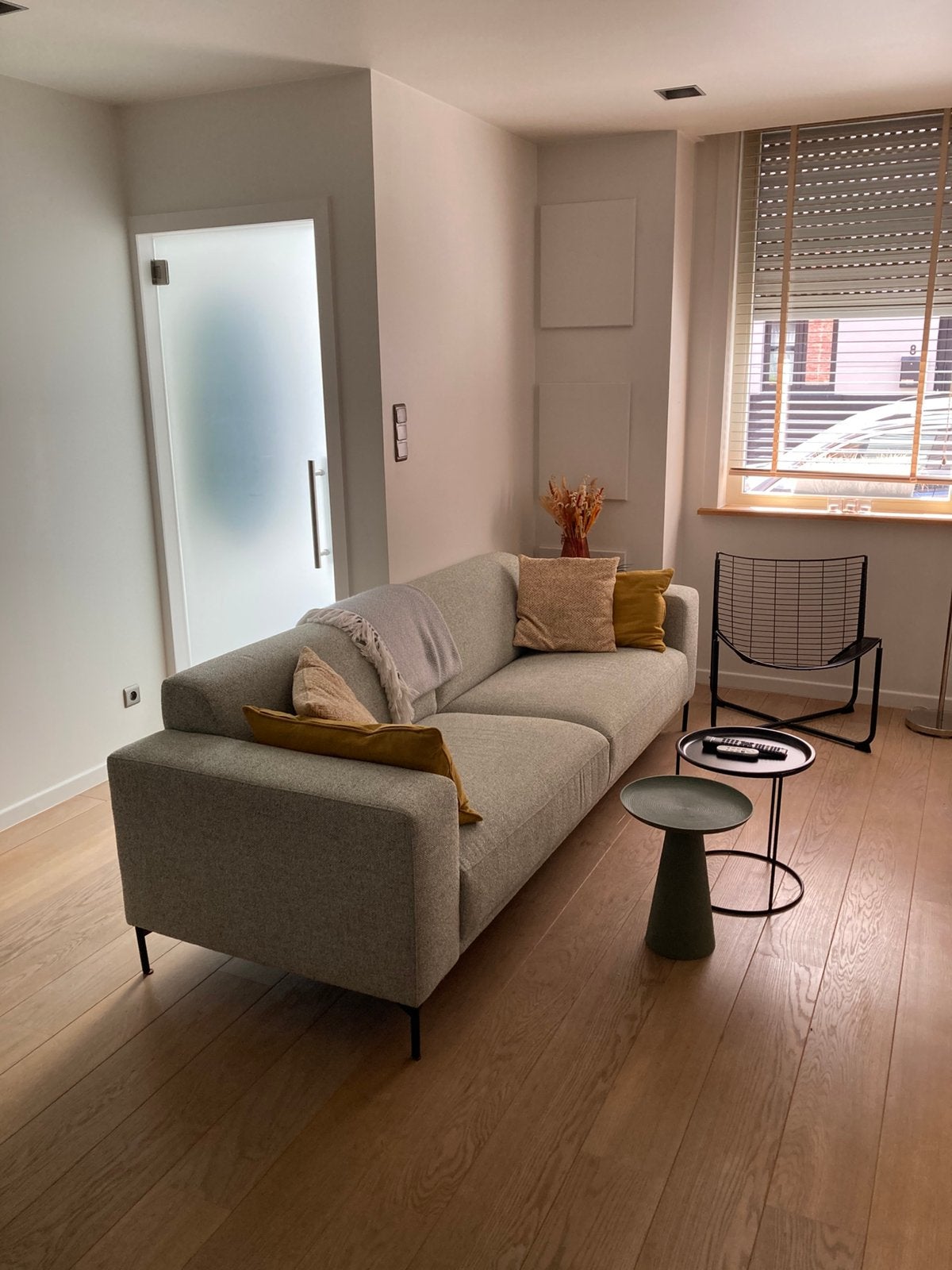 3-zit zetel licht groen, Maison & Meubles, Canapés | Salons, Trois personnes, 100 à 125 cm, 200 à 250 cm, Banc droit