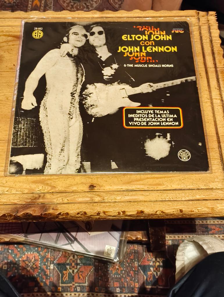 Lp van Elton John, John Lennon & Muscle Shoals Horns, Verzenden, Gebruikt, Overige formaten