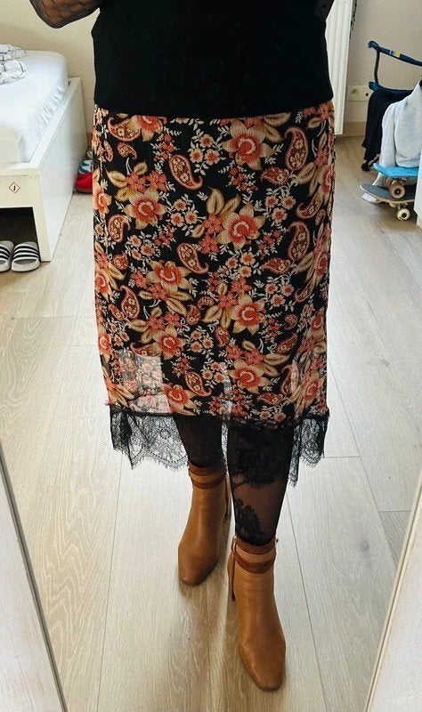 Bloemenrok Esqualo NIEUW, Vêtements | Femmes, Jupes, Neuf, Taille 38/40 (M), Enlèvement ou Envoi, Esqualo