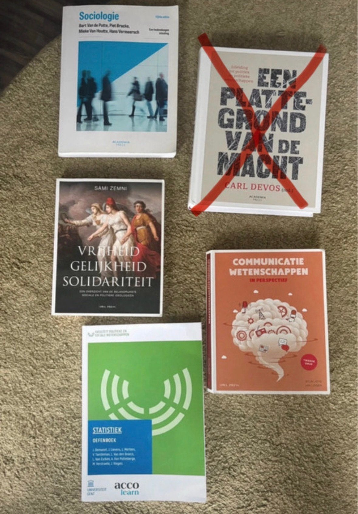 Boekenpakket 1ste jaar sociale wetenschappen ugent, Boeken, Ophalen of Verzenden, Zo goed als nieuw