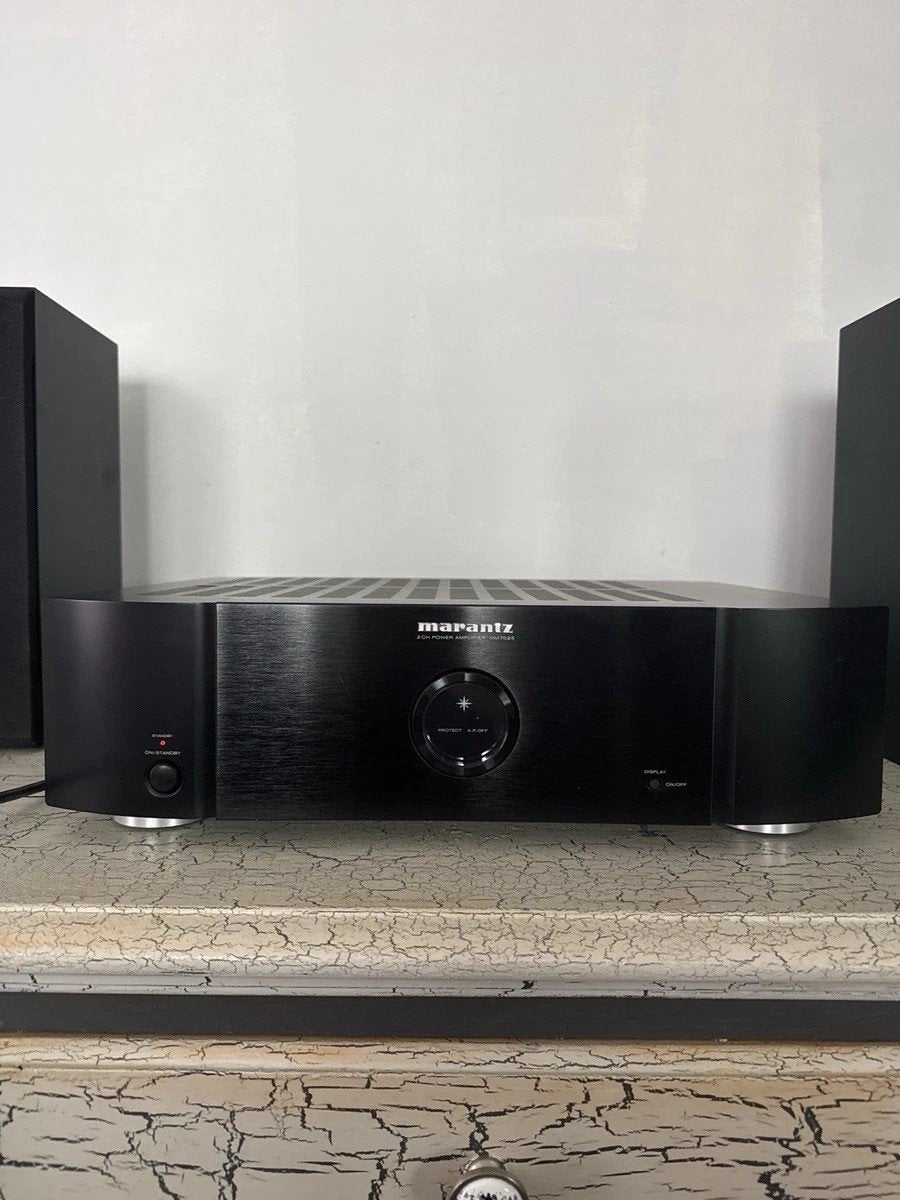 Marantz MM7025 2-kanaals eindversterker met originele doos, TV, Hi-fi & Vidéo, Autres marques, Enlèvement ou Envoi, Utilisé, 120 watts ou plus