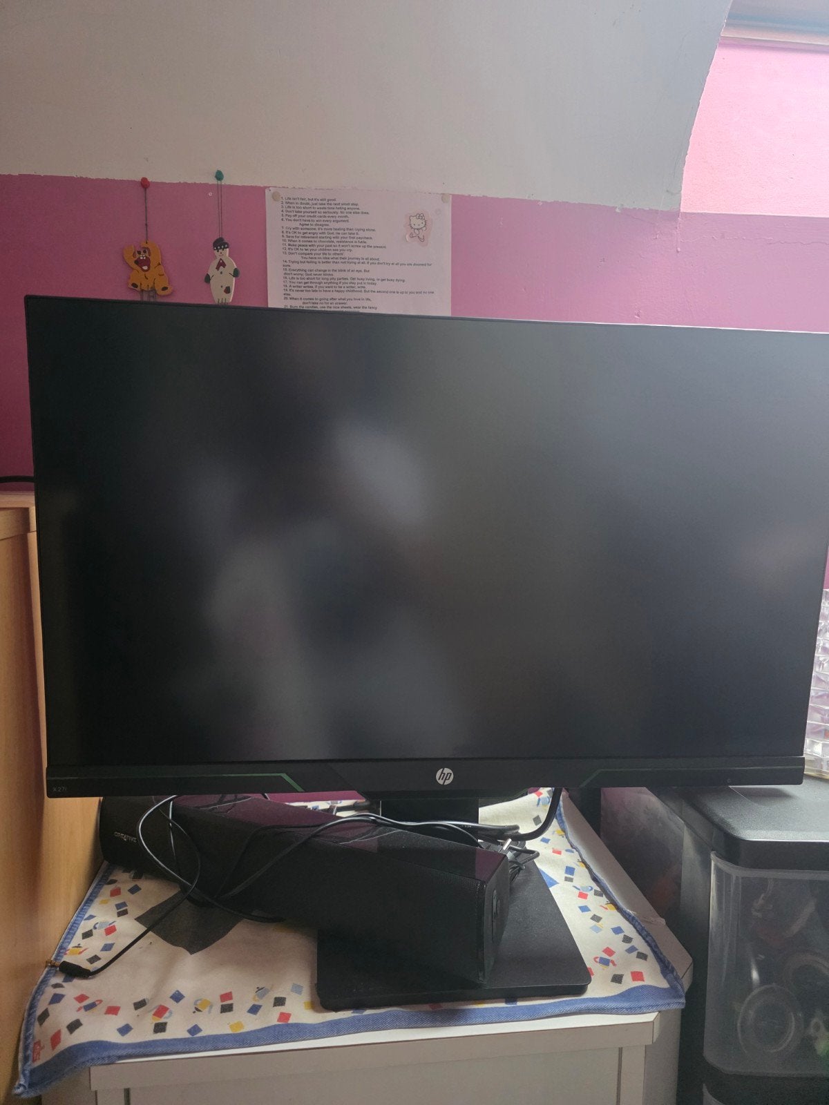 monitor Hp met soundbar te koop, Computers en Software, Ophalen of Verzenden