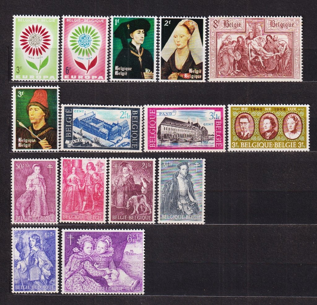 Belgique 1964 année complète **, Envoi, Non oblitéré, Neuf