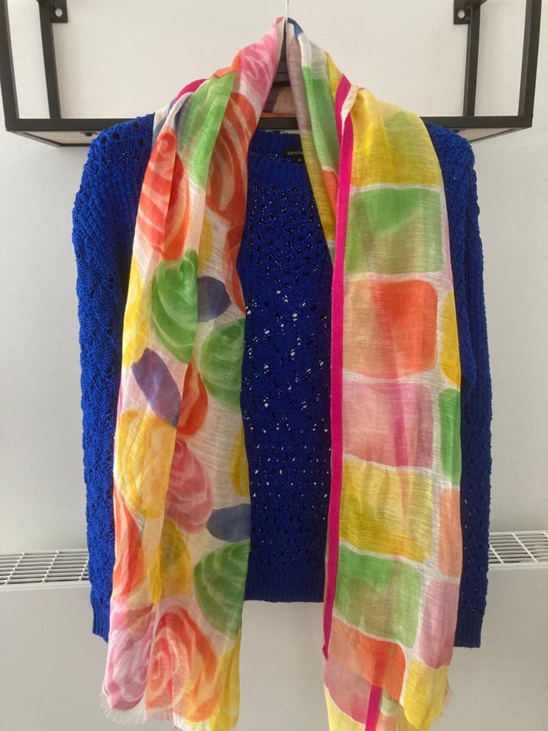 Zomerpull met reliëf Caroline Biss met nieuwe sjaal, Kleding | Dames, Ophalen of Verzenden, Nieuw