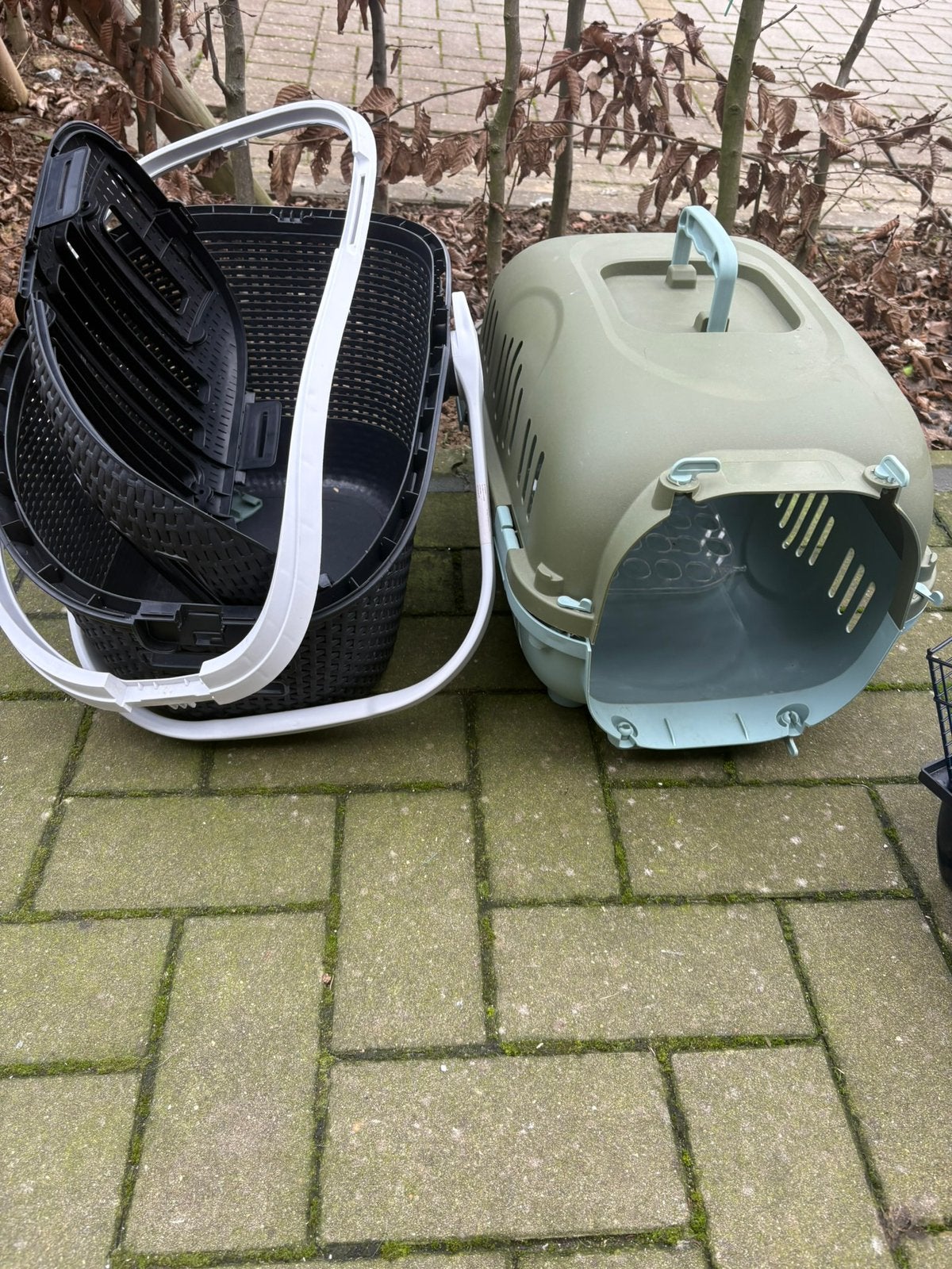 Groene transport box, Dieren en Toebehoren, Ophalen, Zo goed als nieuw