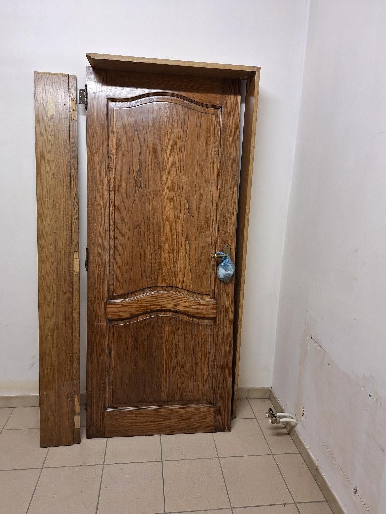 Portes intérieures en Chêne Massif et autre bois, Bricolage & Construction, Porte intérieure, Enlèvement, Bois, 200 à 215 cm