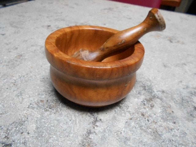 Houten vijzel, Ophalen of Verzenden, Hout