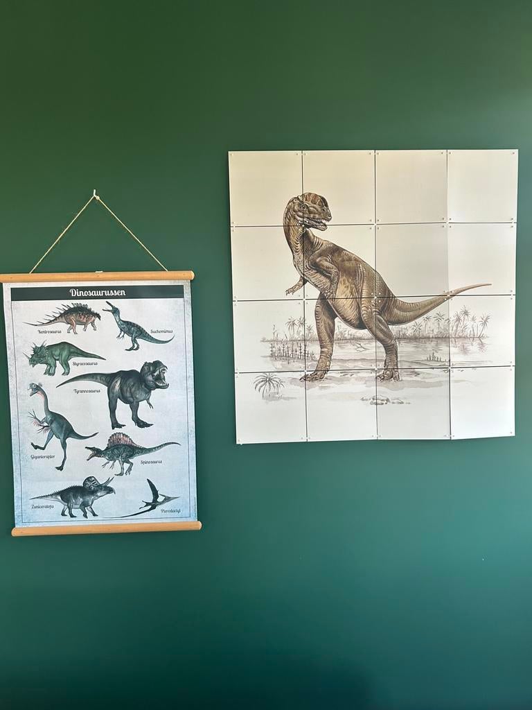 Muurdecoratie thema dino’s, Antiek en Kunst, Ophalen