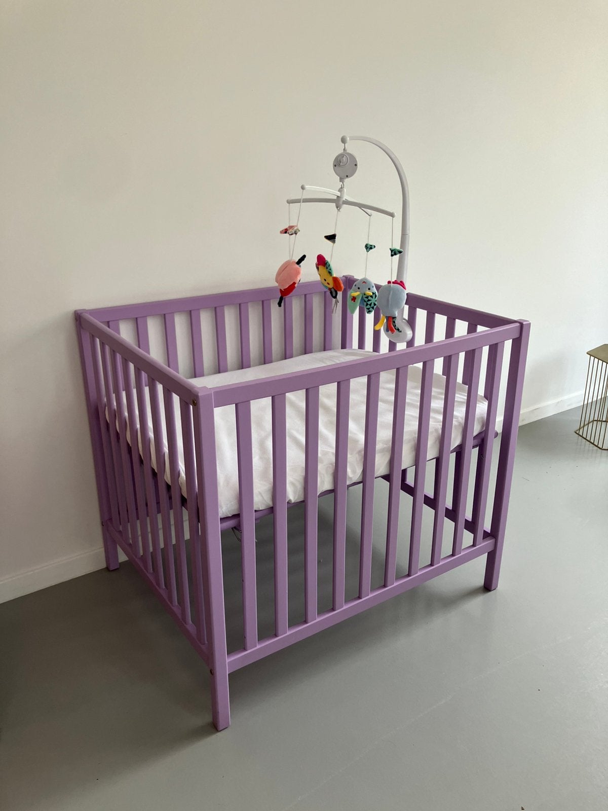 Baby park / box lila incl matras en mobiel, Kinderen en Baby's, Ophalen, Gebruikt