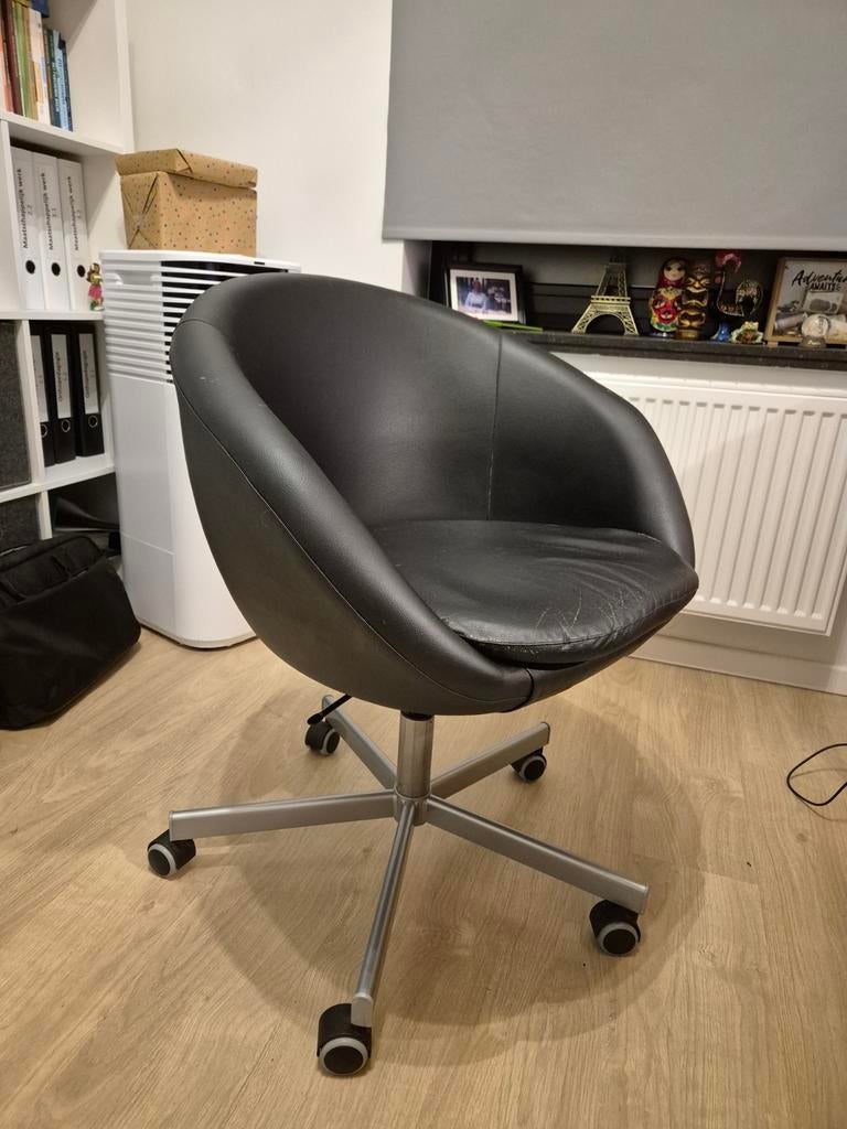 Ikea skruvsta draaistoel zwart, Huis en Inrichting, Ophalen, Gebruikt, Zwart, Bureaustoel