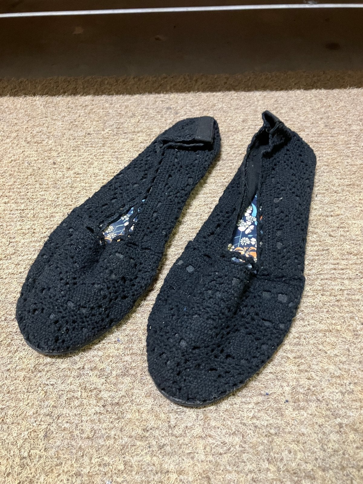 Platte espadrilles zwarte stof maat 41, Enlèvement ou Envoi, Comme neuf, Espadrilles