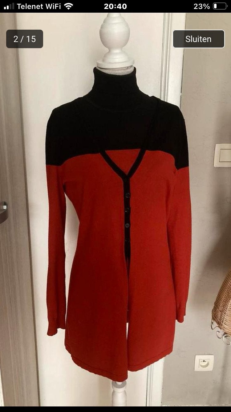 Twinset van Melvin nieuwstaat maat 42 top en vest, Kleding | Dames, Ophalen of Verzenden, Zo goed als nieuw, Maat 42/44 (L)